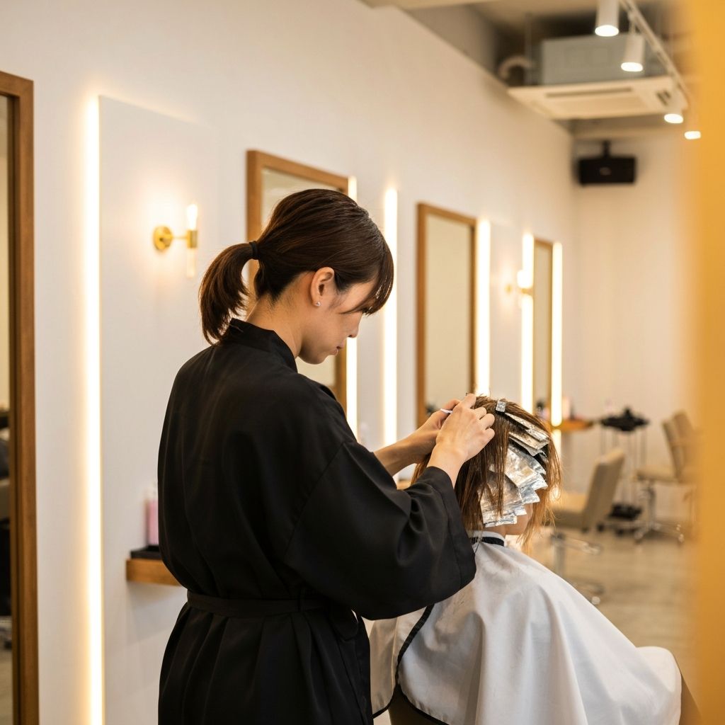 Beautiful secret highlights hair coloring service